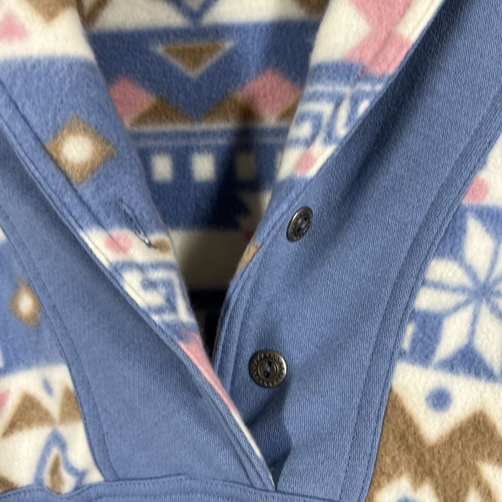 Vintage Women's‎ Size M American Sportif Fleece Long Sleeve 2 Button Sweatshirt - Picture 2 of 6